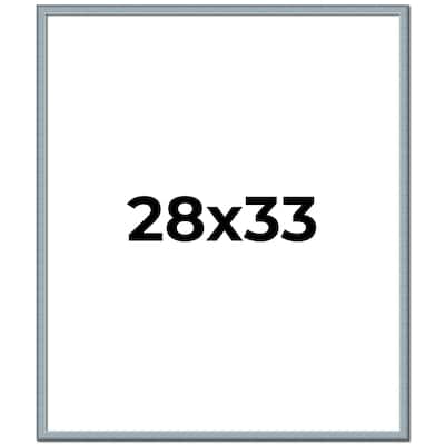 28x33 Frame Rustic Sky Blue Solid Wood Picture Frame | 0.75 Inch