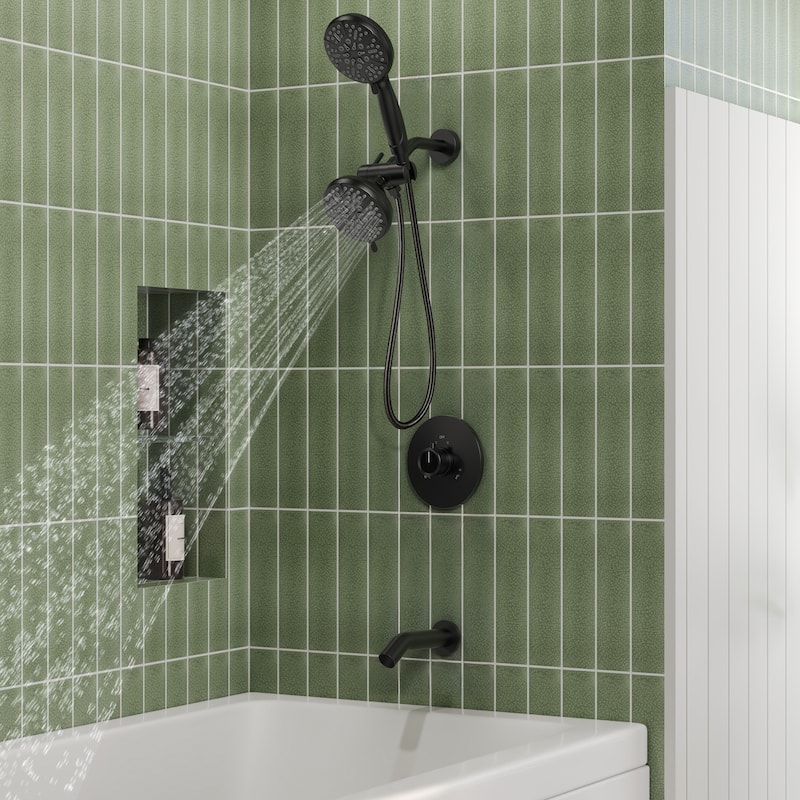 3-Function Thermostatic Shower Faucet With Pressure Balance
