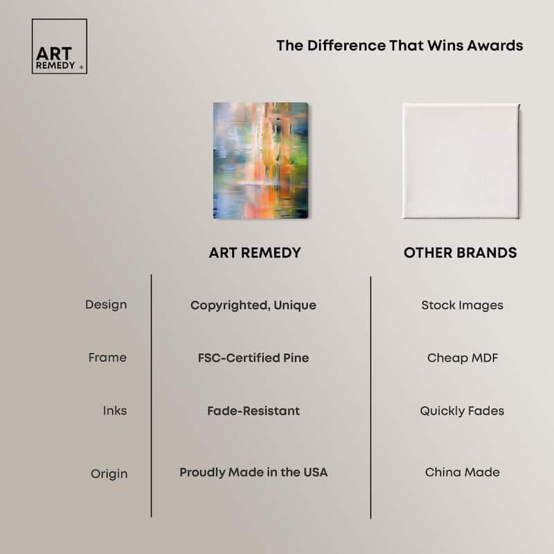 Spectrum's Embrace Canvas by Art Remedy, Gallery Wrapped