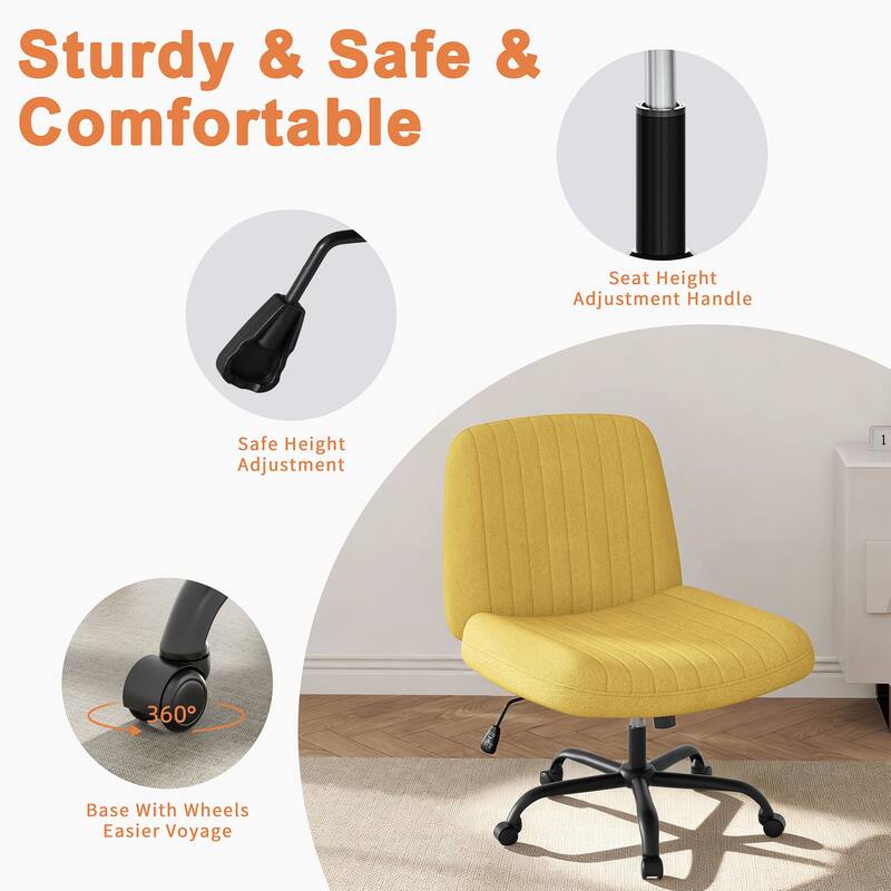 Futzca Swivel Office Ergonomic Chair with Adjustable Height & Tilt