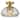 Fresinero Dome-Shaped, Vintage, Glass Ceiling Light Fixture 1-Light - Brass