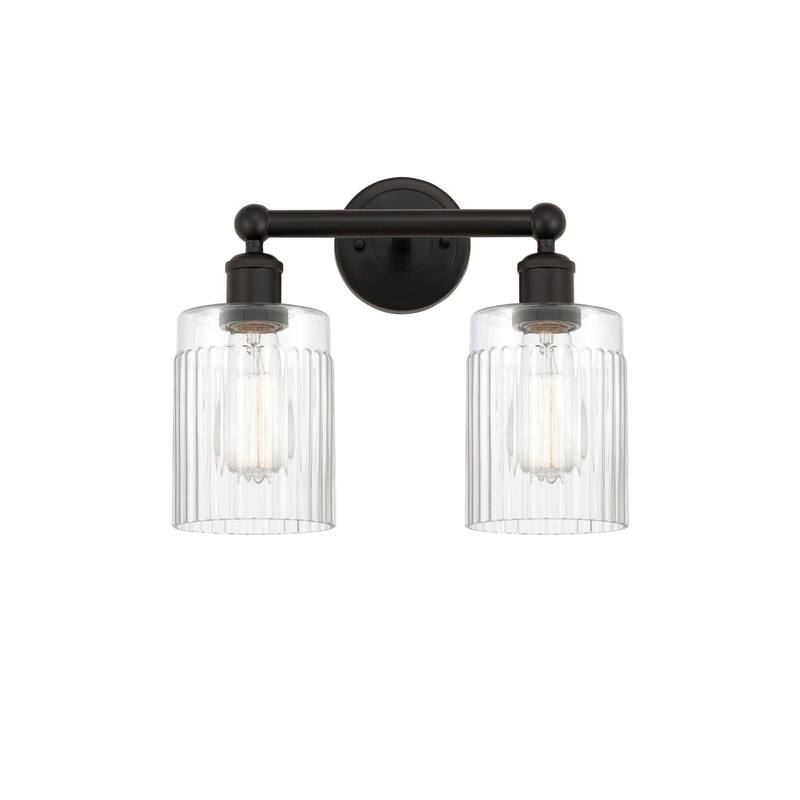 Innovations Lighting 616-2W-12-14 Hadley Vanity Hadley 2 Light 14" - Oil Rubbed Bronze / Clear