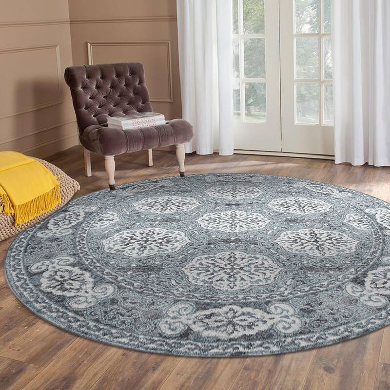 Aurelia Modern Farmhouse Medallion Area Rug