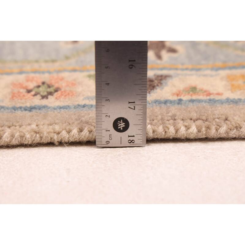 ECARPETGALLERY Hand-knotted Modern Oushak Taupe Wool Rug - 8'1 x 9'11