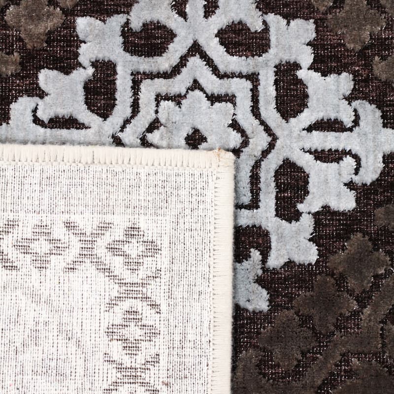 Superior Floral Medallion Sculpted High-Low Pile Polyester Area Rug