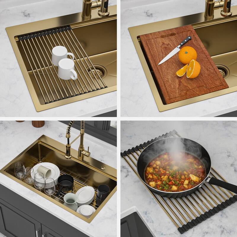 Drop-in Single Bowl 16 Gauge Stainless Steel Kitchen Sink