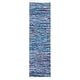 preview thumbnail 46 of 49, SAFAVIEH Handmade Rag Rug Ljubika Casual Stripe Cotton Rug with Fringe 2'3" x 10' Runner - Blue/Multi - Runner