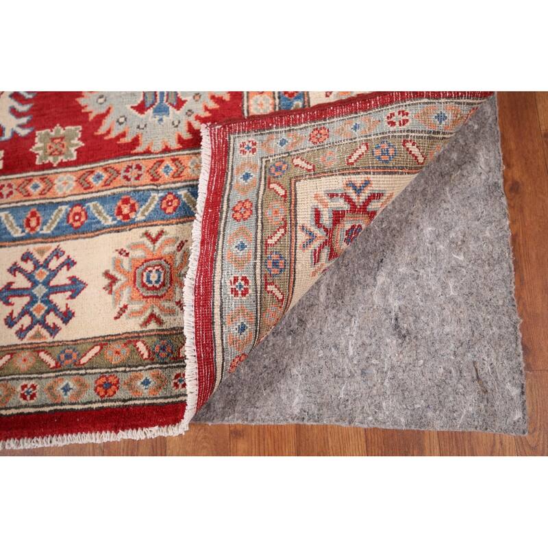 Kazak Oriental Area Rug Handmade Traditional Red Wool Carpet - 5'5" x 7'9"