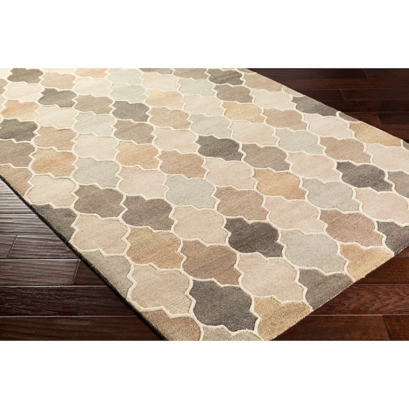 Randall Handmade Geometric Moroccan Wool Area Rug