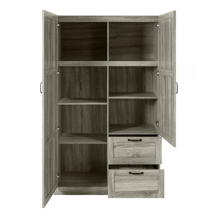40" Extra-Wide Storage Cabinet, 71" Tall Pantry with Shelves & Drawers