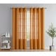 preview thumbnail 81 of 94, HLC.me Abbey Faux Linen Textured Semi Sheer Privacy Light Filtering Transparent Window Grommet Curtain Panels, Pair