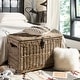 preview thumbnail 2 of 16, happimess Michael 35" Wicker Storage Trunk, Natural
