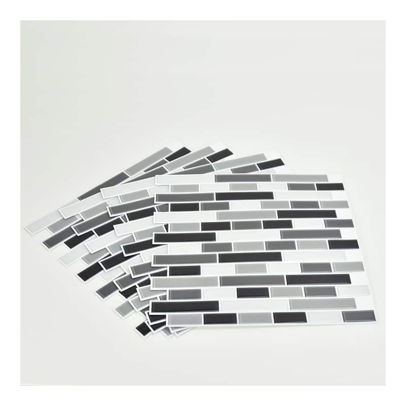 Smoked Glass Peel & Stick Backsplash Tiles