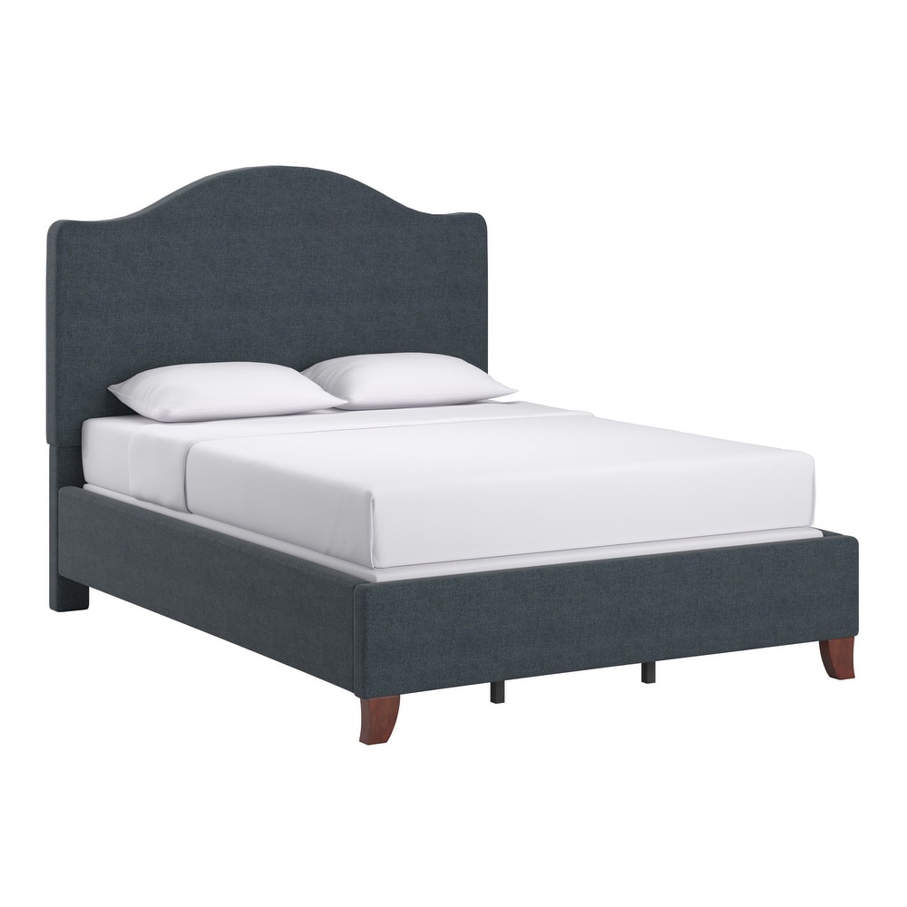 Winchester Upholstered Queen Bed with Curved Headboard by iNSPIRE Q Classic