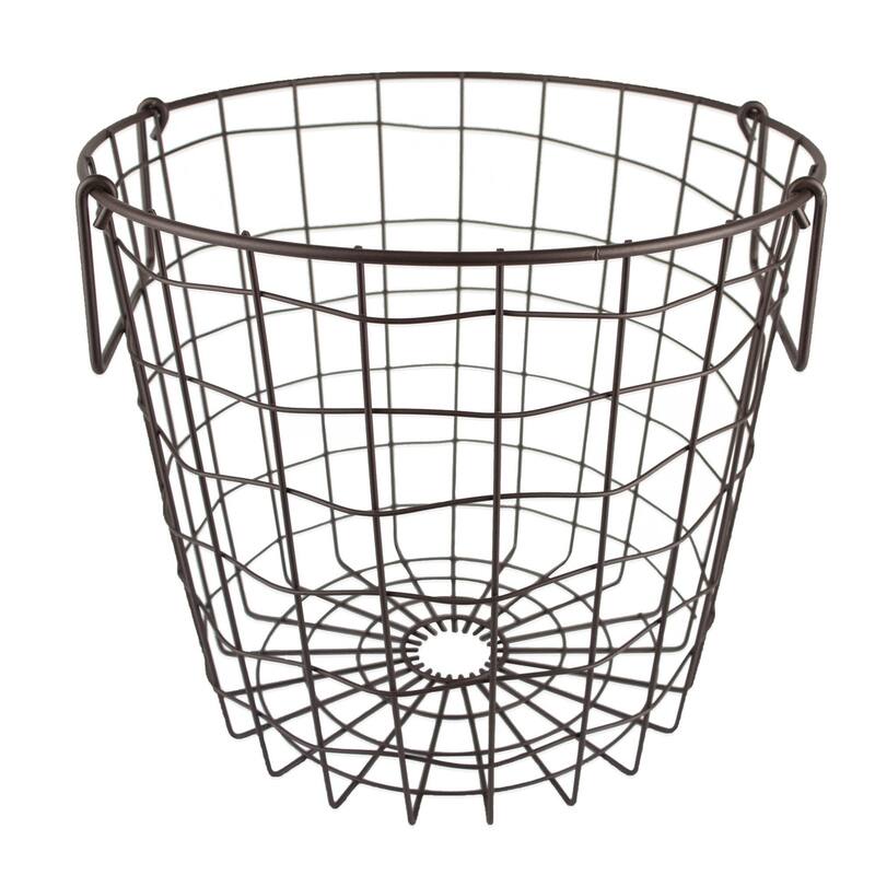 DII Metal Basket - Small Round - Bronze