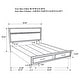 preview thumbnail 20 of 18, Miranda 4-piece Platform Storage Bedroom Set White
