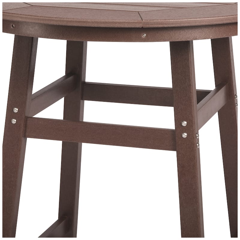 Polytrends Laguna Hdpe All Weather Outdoor Patio 35" Round Bar Table
