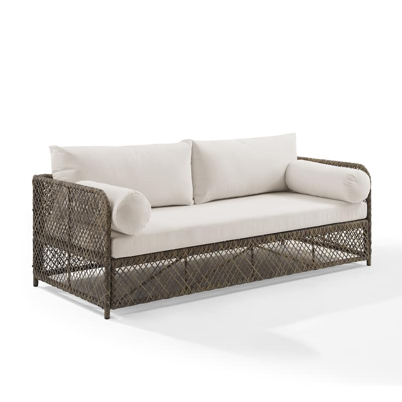 Crosley Granite Bay Outdoor Wicker Sofa - 75.75"L x 32.75"W x 33.75"H