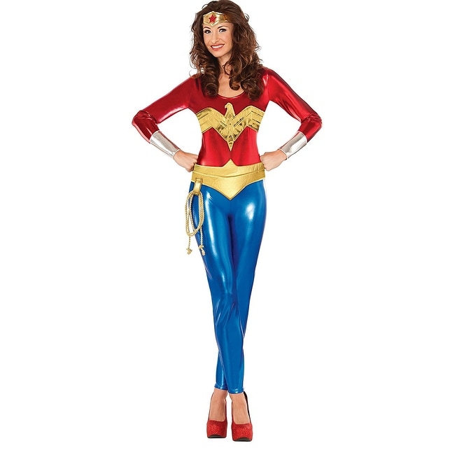 FREE Pic Wonder Woman Adult DELUXE Costume Size XS