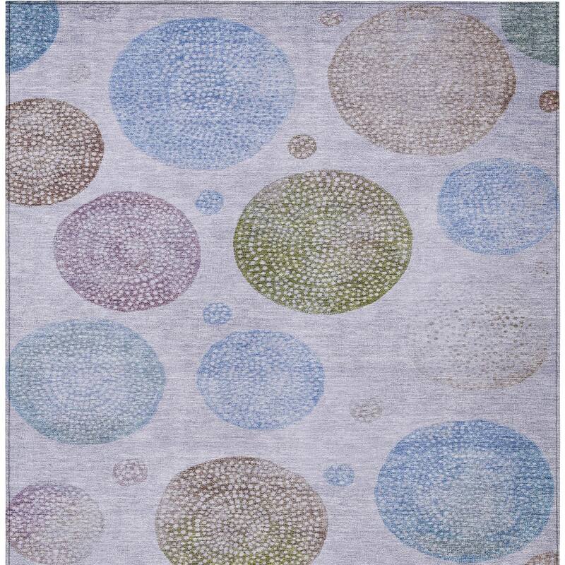 HomeRoots Geometric Transitional Rectangle Outdoor Rug