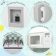 preview thumbnail 3 of 4, Kids Kitchen Playset with Cooking Stove Oven Sink Microwave Blackboard