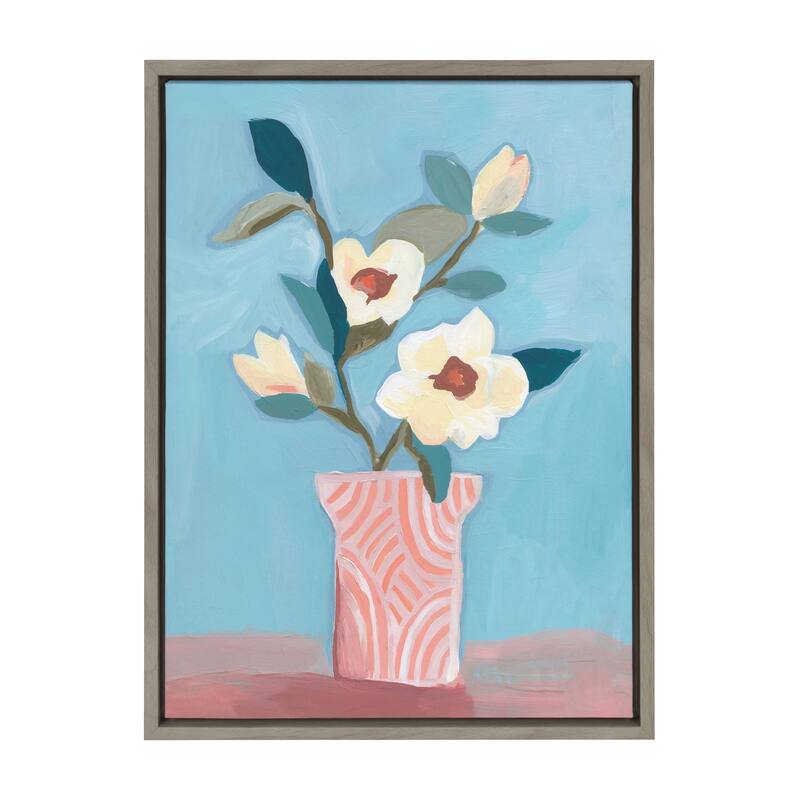 Kate and Laurel Sylvie Magnolia Canvas by Kate Aurelia Holloway