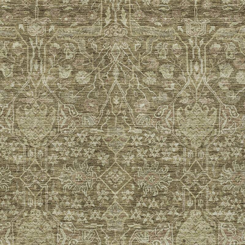 HomeRoots Floral Transitional Rectangle Outdoor Rug