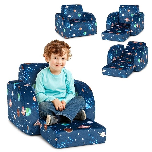3 in 1 Convertible Kid Sofa Bed Flip Out Chair Lounger for Toddler 36 x 18.5 x 11.5 L x W x H On Sale Bed Bath Beyond 35170394
