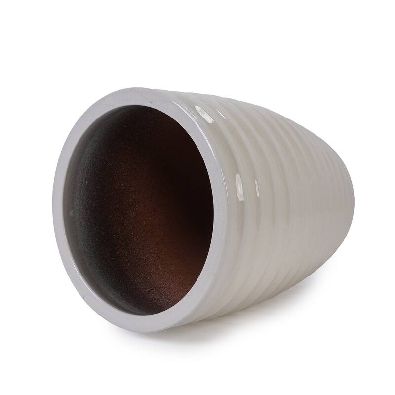 Handmade 17" Ceramic Planter for Monstera & Fiddle Leaf Fig