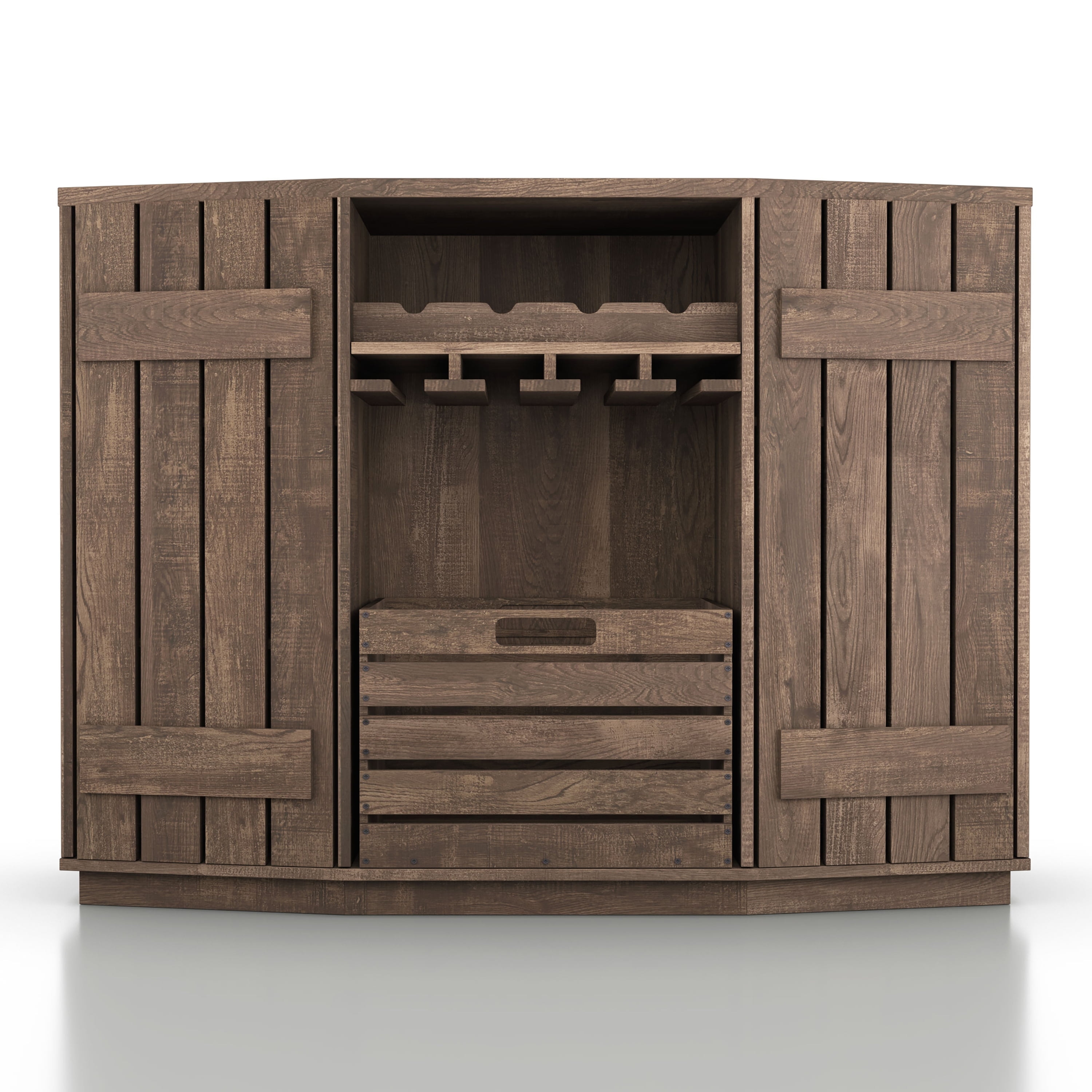 Harris Rustic Wood Multi-Storage Buffet, Beyond & Bath 37998704 - Oak - Reclaimed Bed