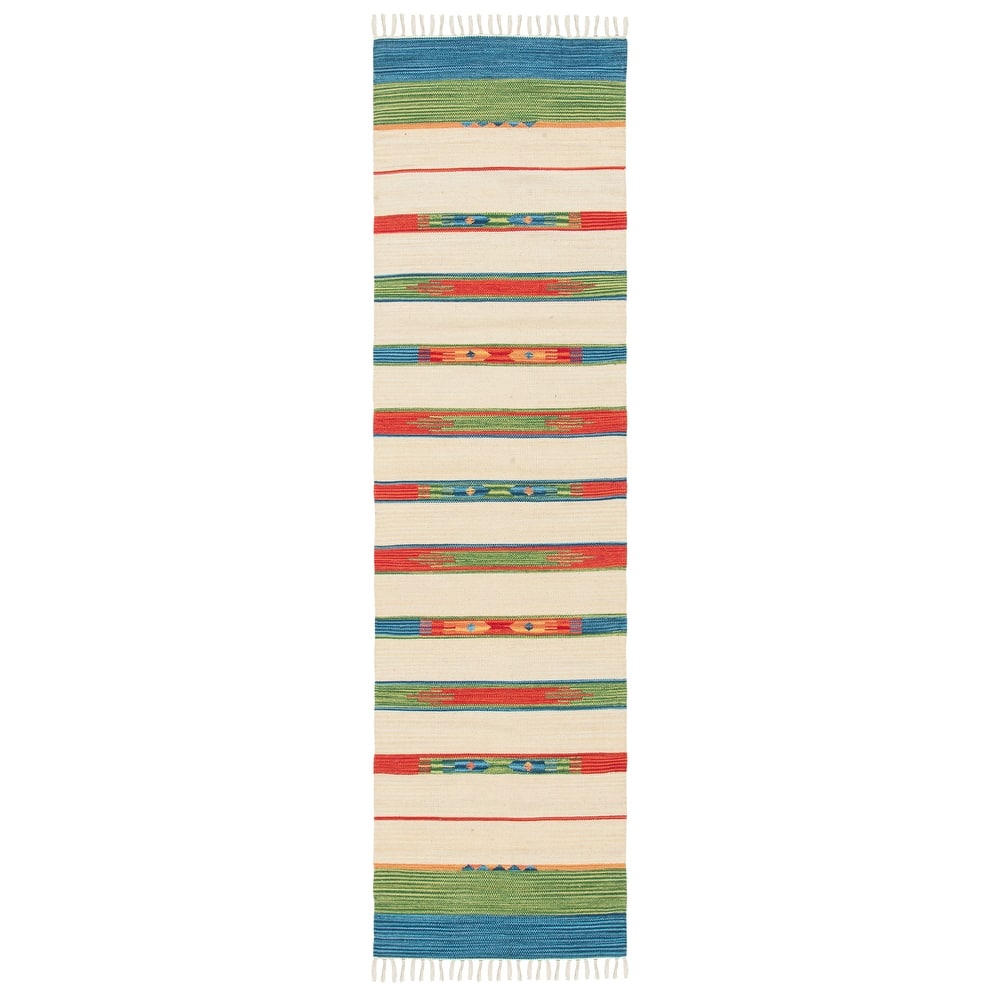 SAFAVIEH Handmade Montauk Tsunemi Southwestern Cotton Fringe Rug