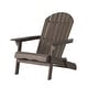 preview thumbnail 28 of 54, Hanlee Acacia Wood Folding Adirondack Chair by Christopher Knight Home - 29.50" W x 35.75" D x 34.25" H