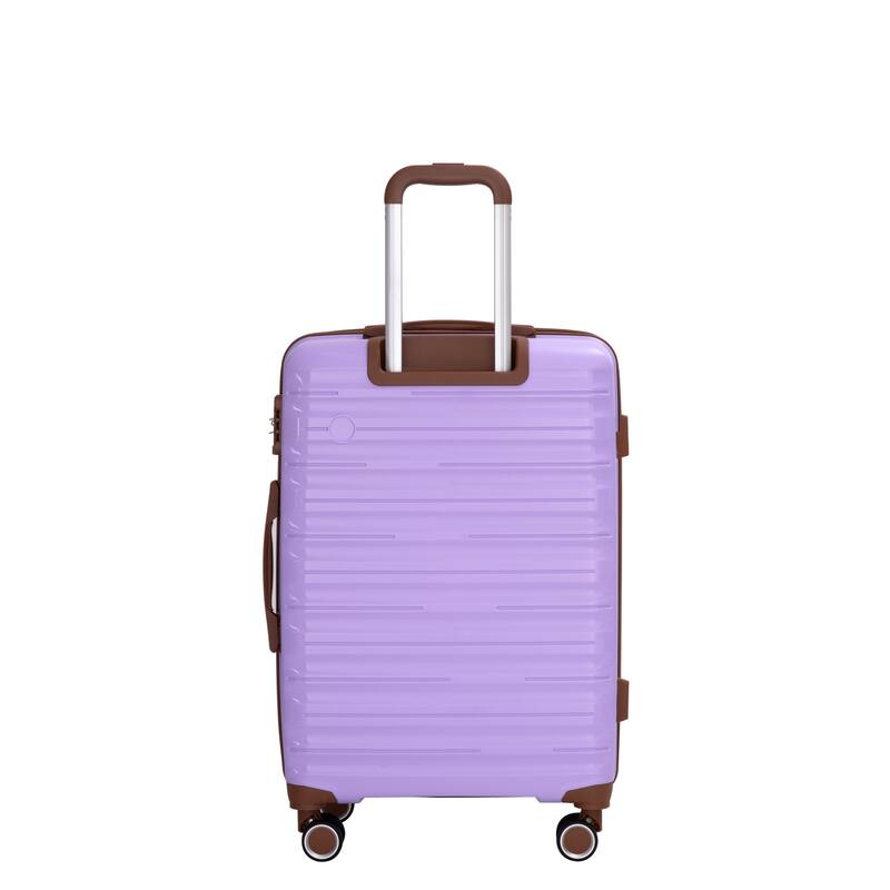 5-Piece Set (20"24"28 +a travel bag and a toiletry bag) ,PP Hardshell Carry on Luggage Set