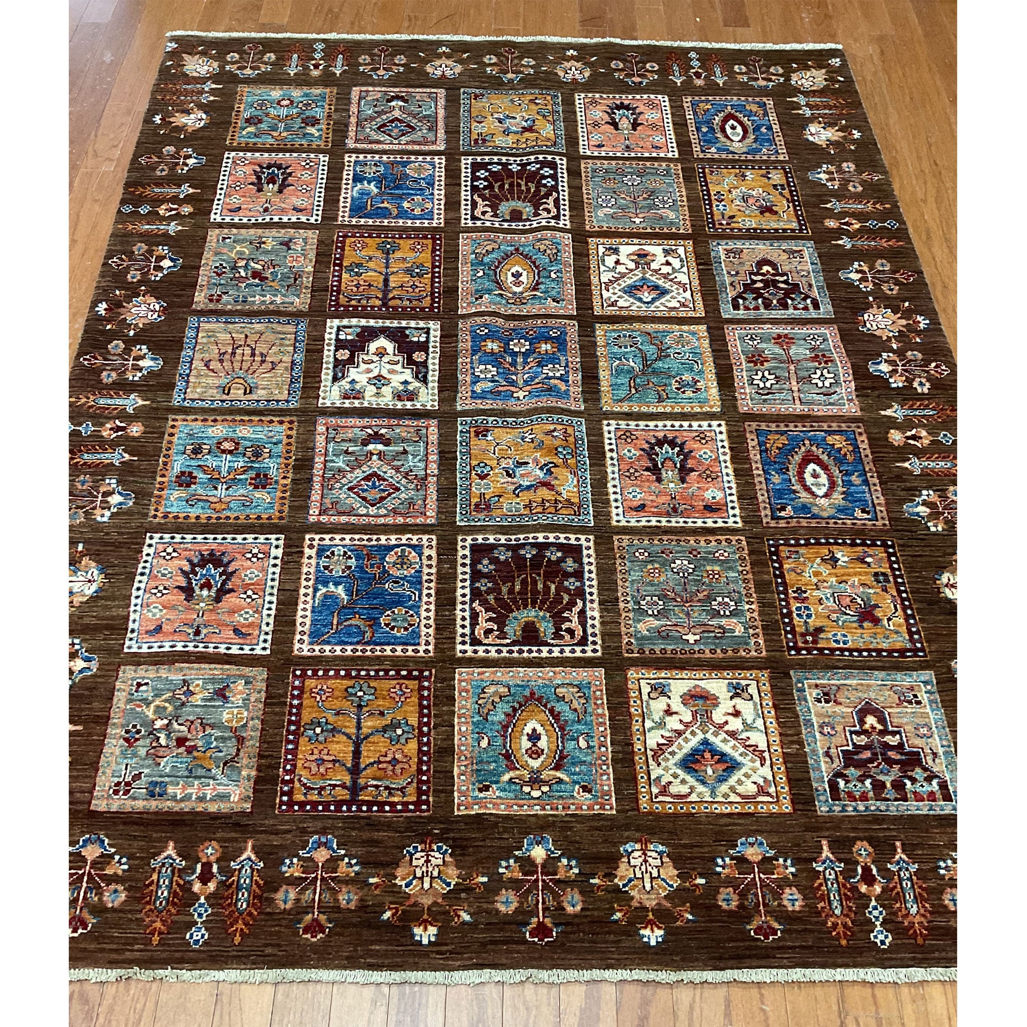 HERAT ORIENTAL Handmade Afghan Mogul Design Wool Rug - 5'9" x 7'6"