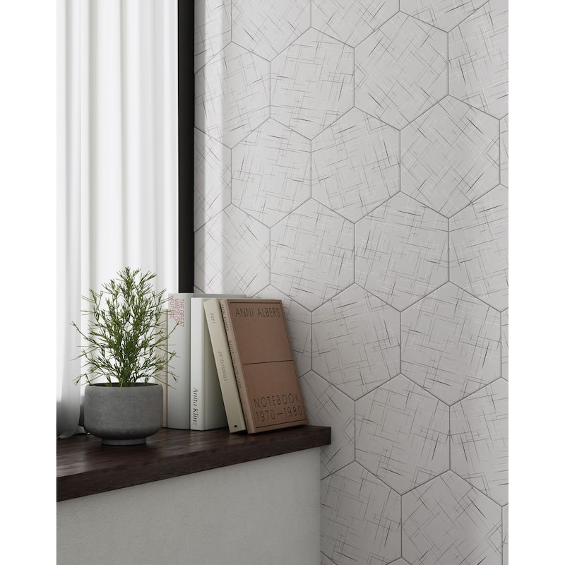 Honeycomb Hexagon 9 in. x 10 in. Glazed Porcelain Wall and Floor Tile