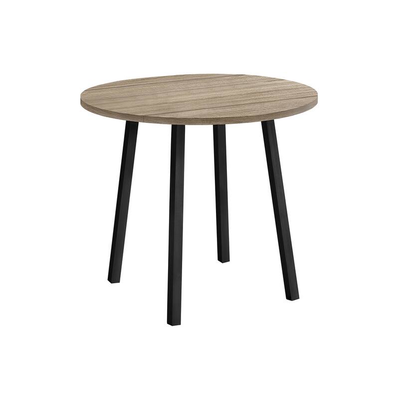 Contemporary 3-Piece Dining Set, 35" Drop Leaf Table with 2 Ladder-Back Chairs, Space-Saving Design for Small Spaces