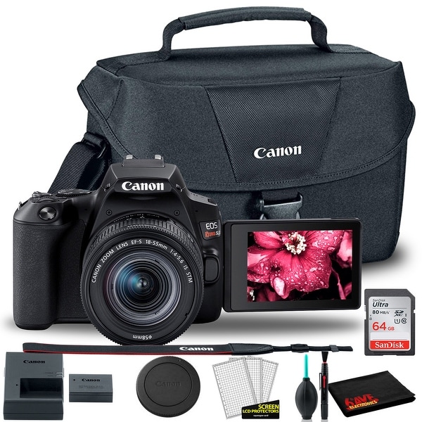 Canon EOS Rebel SL3 DSLR Camera with 18-55mm Len + Canon EOS Bag +. Opens flyout.