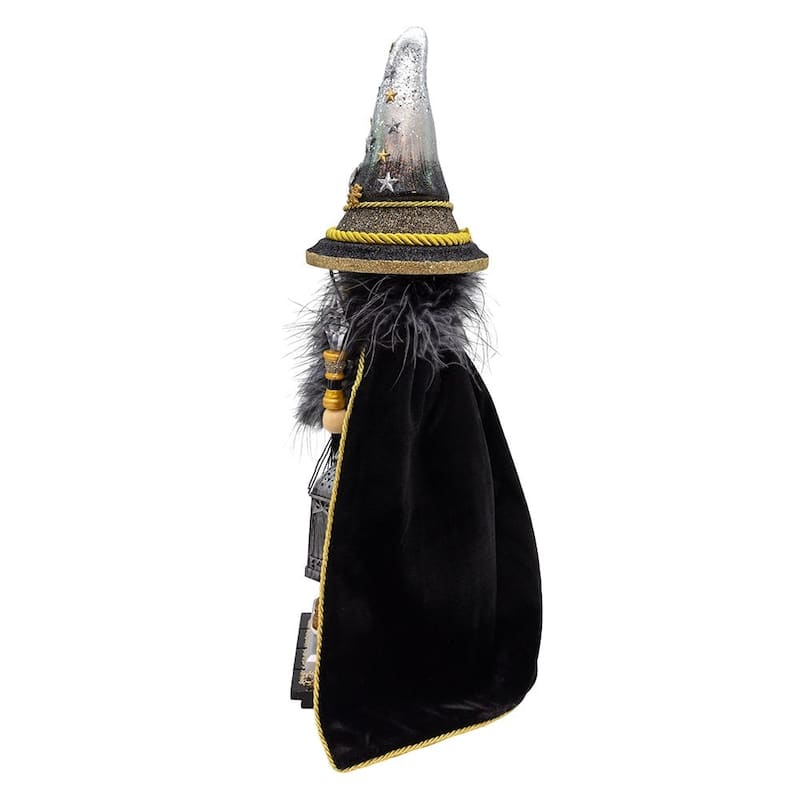 Kurt Adler 18-Inch Hollywood Nutcrackers Black and Gold Wizard Nutcracker