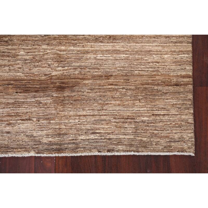 Brown Gabbeh Kashkoli Oriental Area Rug Wool Hand-knotted Foyer Carpet - 4'7" x 6'7"