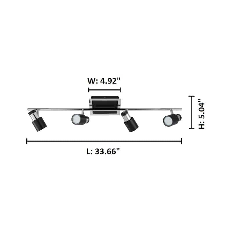Eglo Davida 2 Chrome 4-Light Track Light