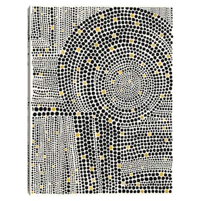 Clustered Dots B Gold by Natasha Marie Canvas Art Print