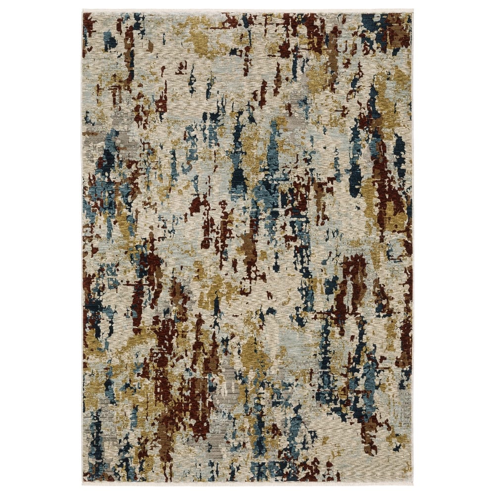 Style Haven Caiden Modern Mottled Abstract Beige/ Multi Area Rug