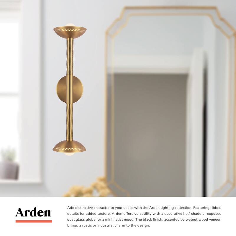 Alora Lighting WV616223-UNV Arden 2 Light 6" Wide LED Bath Bar