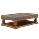 preview thumbnail 14 of 24, Knightsbridge Linen Baluster Coffee Table Ottoman by iNSPIRE Q Artisan