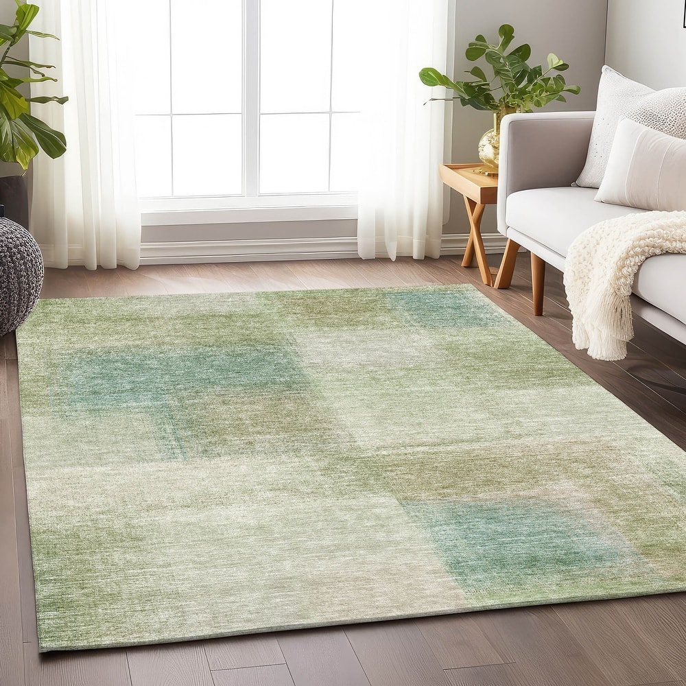 Premium Washable Super Soft Solid Ombre Mayfield Rug