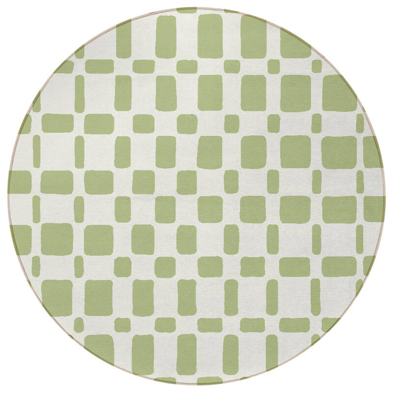 HomeRoots Geometric Transitional Rectangle Outdoor Rug
