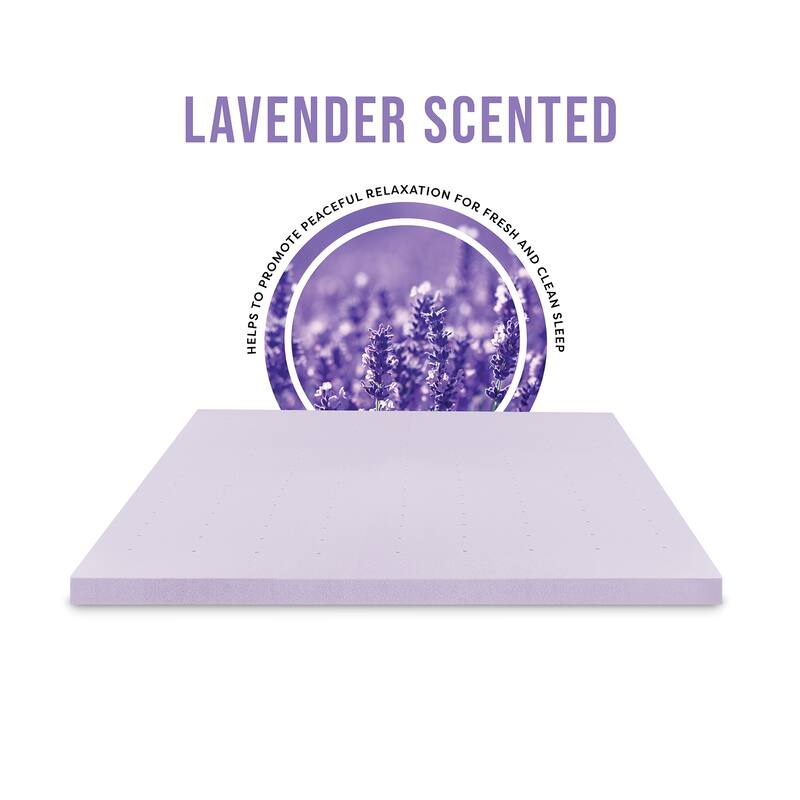 Bodipedic Lavender Scented Memory Foam Mattress Topper