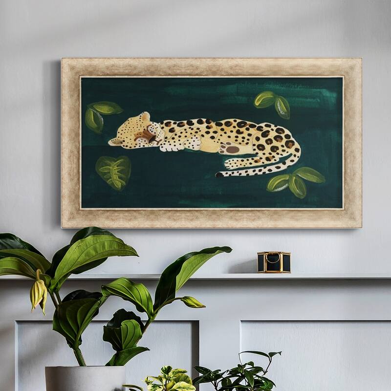 Lethargic Leopard II Premium Framed Canvas- Ready to Hang