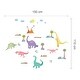 preview thumbnail 6 of 6, Walplus Happy Dinosaurs Kids Children Wall Sticker Nursery Decor Decal