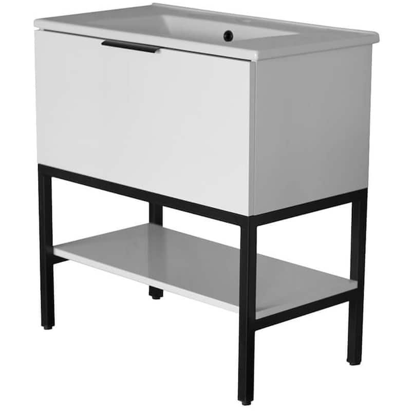 Nameeks Bodrum-3318 Bodrum 30" Free Standing Single Basin Vanity Set